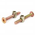 Uxcell M6x50mm Hex Socket Drive Head Furniture Connecting Bolts W Barrel Nuts 5 Sets