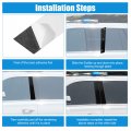 X Autohaux 8 Pcs Windshield B Pillar Trim Exterior Garnish Front Rear Left Right For Nissan Rogue 2014-2020 Black