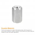 Uxcell M6 X 1-pitch 20mm Length Coupling Nuts 8pcs 304 Stainless Steel Metric Hex Rod