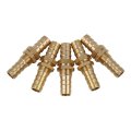 5 Pcs 10mm Brass Hose Barb Fitting Connector For Joiner Air Water Fuel Pipe 