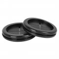 X Autohaux 15pcs 50mm Rubber Grommet Eyelet Ring Gasket Double Side O Electric Cable Protector Black For Car