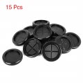 X Autohaux 15pcs 50mm Rubber Grommet Eyelet Ring Gasket Double Side O Electric Cable Protector Black For Car