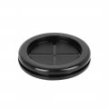 X Autohaux 15pcs 50mm Rubber Grommet Eyelet Ring Gasket Double Side O Electric Cable Protector Black For Car