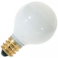 Satco S3864 120v Round Candelabra Base 10-watt G8 Globe Light Bulb Glossy White 