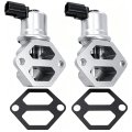 Idle Air Control Valve Iac With Gasket For Mercruiser V6 V8 Mpi Engines Ecm 555 2002 And Newer Replaces 862998 18-7701 2 Piece 