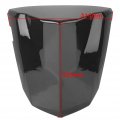 Newsmarts Motorcycle Cowl Replacement Passenger Rear Pillion Seat Cover For Suzuki Gsxr 600 750 2004-2005 K4-k5 Carbon Fiber