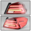 Acanii For 2015-2019 Subaru Wrx Wrx Sti Red Special Edition Full Led Tube Tail Lights Brake Lamps Driver Passenger