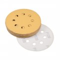 Uxcell 5 8 Hole Hook And Loop Sanding Discs 120 Grit Aluminum Oxide Sandpaper For Random Orbit Sander Wood Metal Wet Dry