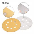 Uxcell 5 8 Hole Hook And Loop Sanding Discs 120 Grit Aluminum Oxide Sandpaper For Random Orbit Sander Wood Metal Wet Dry