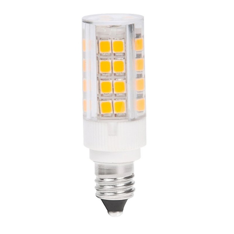 Dimmable E11 Mini Candelabra Base Led Bulbs T4 Jd 120v Halogen Replacement Warm White 3000k 3 5w 35w Equivalent De11-45s-ww 5