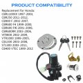 Labwork Ignition Switch Fuel Cap Lock Key Replacement For Honda Cbr900rr Cbr929rr Cbr954rr 2000-2003