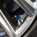Rainbow Trout Illustration Valve Stem Caps For Tire Rim Wheel Aluminum Blue