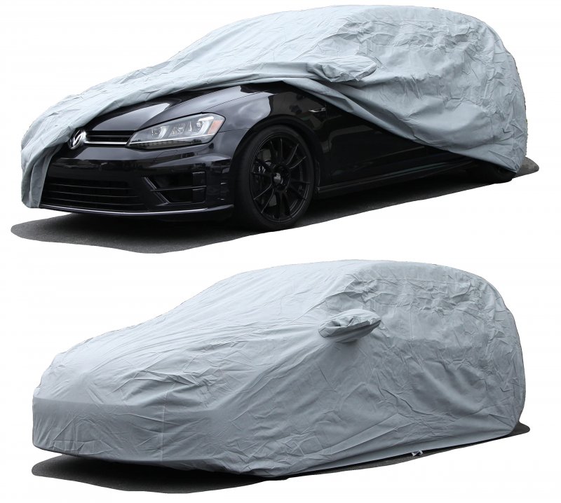Car Cover For 2016 2017 2018 2019 Ford Fiesta Hatchback Pro Plus Series Grey Breathable Uv Protection With Soft Cotton Lining
