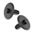 Multi Purpose Retainers For Buick Lucerne 2006 2011 Plastic Push Rivet Fastener 0 3 In Head Diameter Black Replacement 25695687 