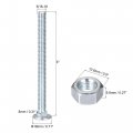 Uxcell 5 16-18 X 4 Square Neck Carriage Bolts With Nuts Washers Carbon Steel Coach Bolt Screws Set