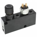 Waltyotur 1 Set Of Black Adjustable Proportioning Valve Distribution Block Brake With Fittings Replacement For Impala 1955-1974