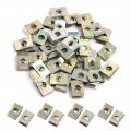 40 Pcs Metal Screw Fastener Rivet Bumper Hood Splash Guard Retainer Clips