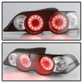 Acanii For 2002 2003 2004 Acura Rsx Dc5 Black Housing Led Perform Tail Brake Lights Lamps Driver Passenger Side