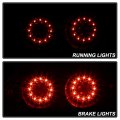 Acanii For 2002 2003 2004 Acura Rsx Dc5 Black Housing Led Perform Tail Brake Lights Lamps Driver Passenger Side
