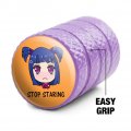 Stop Staring Kawaii Chibi Girl Pigtails Tire Rim Wheel Aluminum Valve Stem Caps