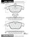 Centric 105 13411 Posi-quiet Ceramic Brake Pad With Shims 