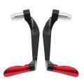 Carbon Fiber Motorcycle Brake Clutch Levers Handlebar Protect Guard Premium Quality Universal Fit 22mm Aprilla Red 