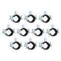 20 Pcs Adjustable Pipe Bracket Clamp 1-1 4 32mm Wall Ceiling Mount Split Ring Hanger Galvanized Iron Strap Support For Tube 