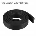Uxcell Solid Rectangle Rubber Seal Strip 20mm Wide 5mm Thick 1 Meter Long Black