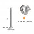 Uxcell 4-40x1-1 2 Button Head Socket Cap Screws 20pcs 304 Stainless Steel Fasteners Hex Bolts Full Thread Drive