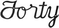 Montague Metal Products Small Script House Number Forty 