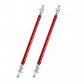 2pcs 200mm Adjustable Front Bumper Lip Lever Splitter Support Rod Red For Car 