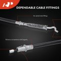 A-premium Rear Driver Side Parking Brake Cable Assembly Compatible With Dodge Models Durango 2004 2005 2006 Replace 52013003aa