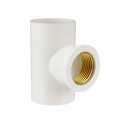 Uxcell 32mm X 3 4pt Female Slip Pvc Pipe Fitting Tee T-shaped