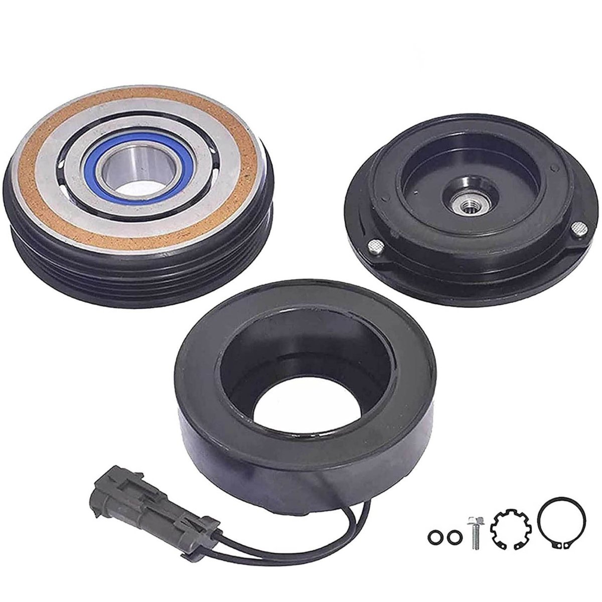 Ac Compressor Clutch Replacement Kit 10s20f For 2000 2013 Silverado 1500 4 25 In Pulley Diameter