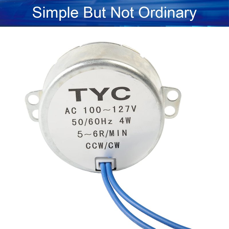 Jutagoss Tyc-50 Synchronous Motor Turntable Synchron 4w Ac 110v 5-6rpm Cw Ccw Double Flat Tapping Shaft Cup Turner Spinning For
