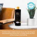 Leather Complete Restoration Kit Black 5 Piece Set With Cleaner Protection Cream Recoloring Balm Sponge And Cloth