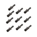 Hard Vacuum Tubing Connector Plastic Black Straight 3 8 In By 1 4 Outer Diameter 10 Pack Alx-pau-rb-493-044-cl360a50 