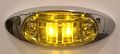 18 Long Haul 4 X1 5 Clear Amber Led Surface Mount Clearance Marker Light With Chrome Bezel Oval Oblong -good For Trucks 