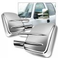 Eparts Chrome Polished Abs Side View Mirror Full Overlay Cover Trim Caps Pair For 2001 2014 Chevrolet Silverado Gmc Sierra 