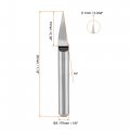 Uxcell Wood Engraving Bit Solid Carbide 3 175mm 1 8 Shank 15 Degree 0 1mm Tip Cnc Router Tool For Acrylic Pvc Mdf Pcb Carving