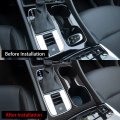 Yofamo For Tucson 2022 2023 Abs Carbon Fiber Gear Shift Box Panel Trim Cup Holder Frame Cover Interior Accessories Hyundai