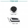 Acropix Car Interior Door Seat Adjust Button Knob Switch Cover Trim Set Fit For Audi A3 Pack Of 6 Black