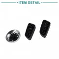 Acropix Car Interior Door Seat Adjust Button Knob Switch Cover Trim Set Fit For Audi A3 Pack Of 6 Black