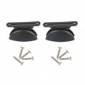 Vechkom 2pcs Rv Door Retainer Kit Black Plastic Trailer Holder Retaining Catch Stopper Limiters For Camper Motorhome Caravan 