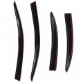 Waltyotur 4 Pieces Acrylic Sun Rain Guard Vent Shade Window Visors Replacement For 2008-2017 Mitsubishi Lancer
