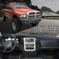 G-plus Center Dash Trim Bezel Radio Surround Panel Compatible With Dodge Ram 1500 2002-2005 Fits 2500 3500 2003-2005 Black