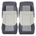 Seat Cover 6 Piece Set For Ford F150 Lariat Xl Xlt Stx 2005 2006 2007 2008 Dark Flint Gray Cloth Driver And Passenger Bottom 