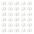 50pcs Plastic Corner Braces 90 Degree Bracket Right Angle Support Brace Shelf Board Holder For Wood Furniture Cabinet Drawer 