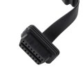 Obd2 Splitter Cable 16 Pin Male To 3 Female Extension Adapter For Vehicles Diagnostic Use