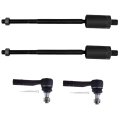 4-piece Inner Tie Rod End Outer Fit 2002-2005 Ford Explorer For Mercury Mountaineer 